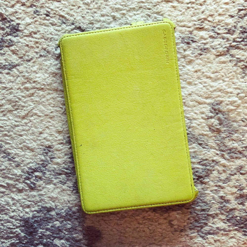 Chic lime green leather Kindle E-reader case